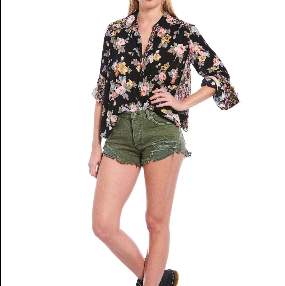 Free People Hold On To Me Printed Top